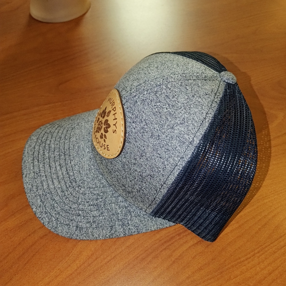 Murphy's Pourhouse Stitched Leather Patch Trucker… - image 7